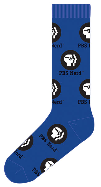 PBS Nerd™ Socks, Royal Blue