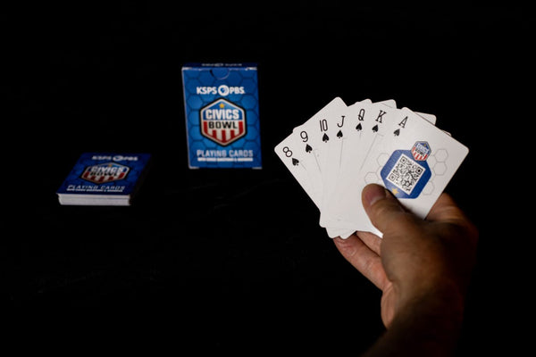 KSPS PBS Civics Bowl Playing Cards with Civics Questions and Answers